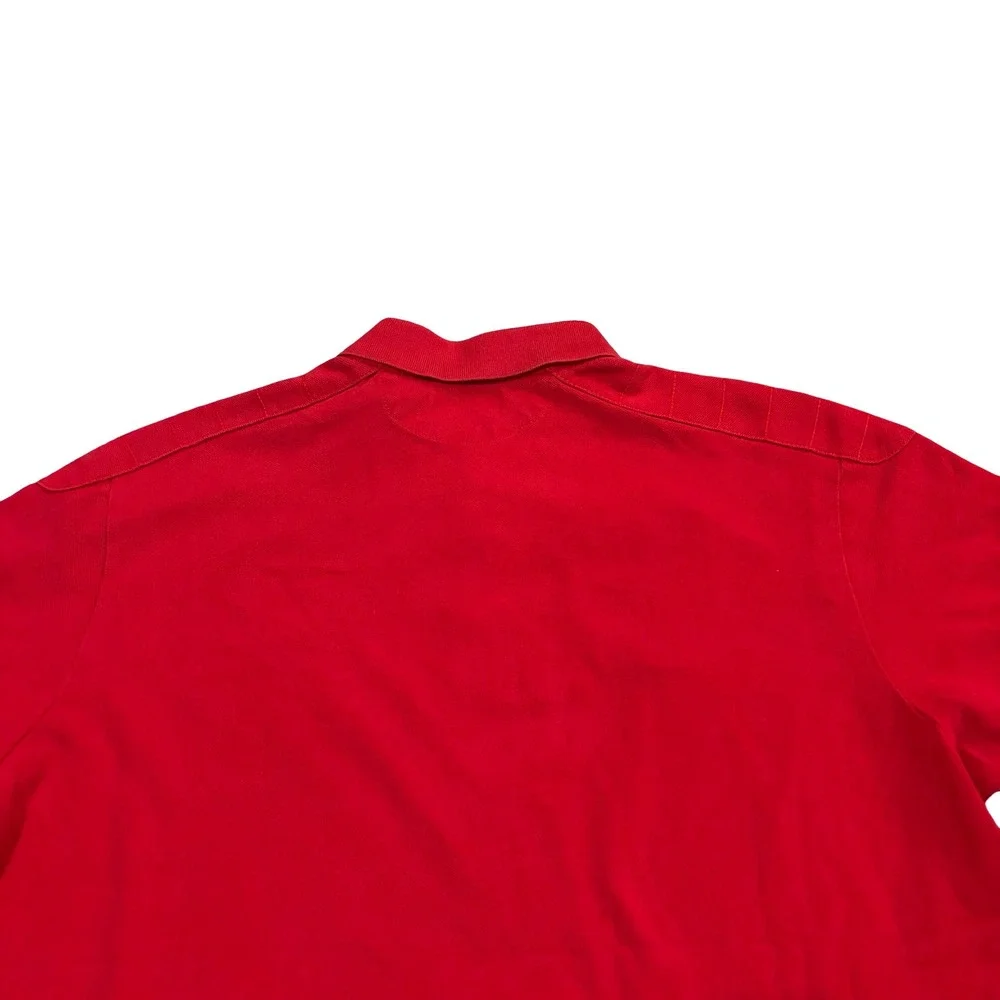 Polo Ralph Lauren Red Tiger Football‎ Patch Custom Fit Rugby Polo Shirt XXL Mens
